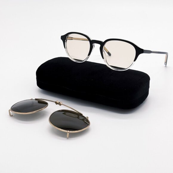 NEW GUCCI SUNGLASSES MEN ROUND BLACK GUCCI GG1212S 002 - Picture 1 of 15